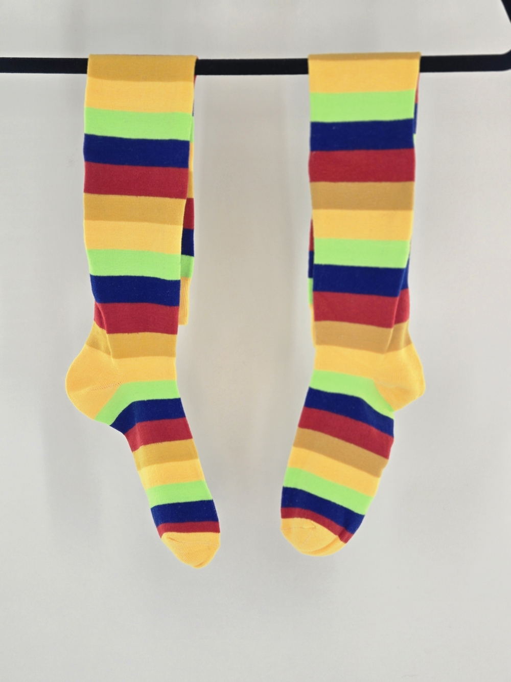 NEW! 🌈 🧦 PRIDE & SOLIDARITY Rainbow Striped HIGH SOCKS CUTE RETRO FUN ONE SIZE - Picture 6 of 9